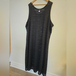 Black Maxi Cover Up Dress 5x